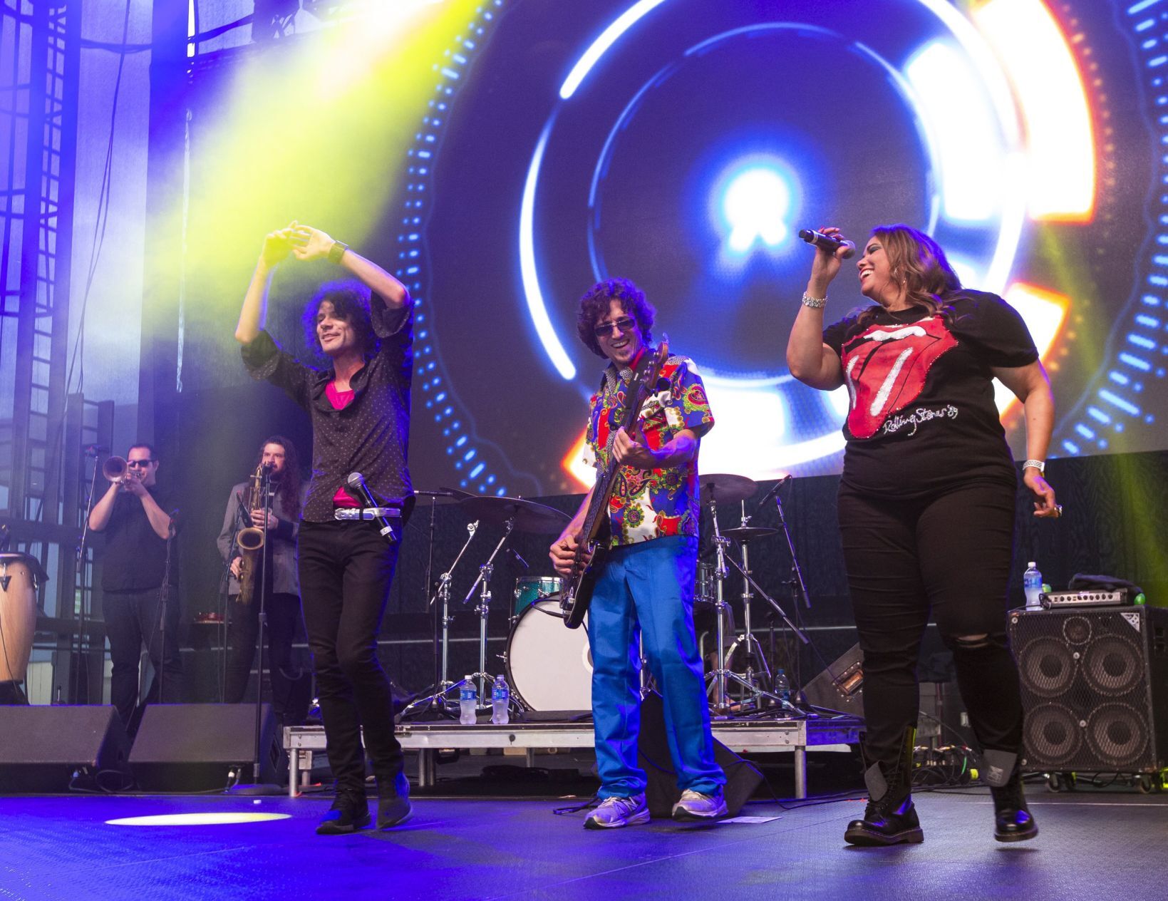 Rolling Stones tribute band performs at the new ÃÛÑ¿´«Ã½ Music Park